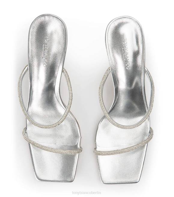 Stöckelschuhe| de Tony Bianco Frauen Jagd auf Absätze Silbernappa metallic 4624159